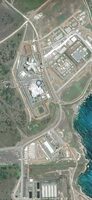 Google Earth screenshot van de gevangenis op Guantanamo Bay
