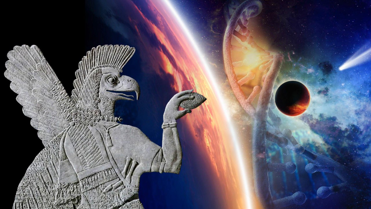 Een illustratie van Planeet X (Nibiru). Abstracte wetenschappelijke achtergrond - komeet nadert gloeiende planeet Nibiru, nevel en sterren in de ruimte. Elementen van deze afbeelding geleverd door NASA nasa. regering © DreamsTime Stockfoto's