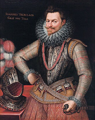 Filips Willem van Oranje in kuras en met de Orde van het Gulden Vlies, circa 1599-1600 door Frans Pourbus II. De tekst aan de linkerkant die hem identificeert als Johan t'Serclaes van Tilly is later toegevoegd en is incorrect.