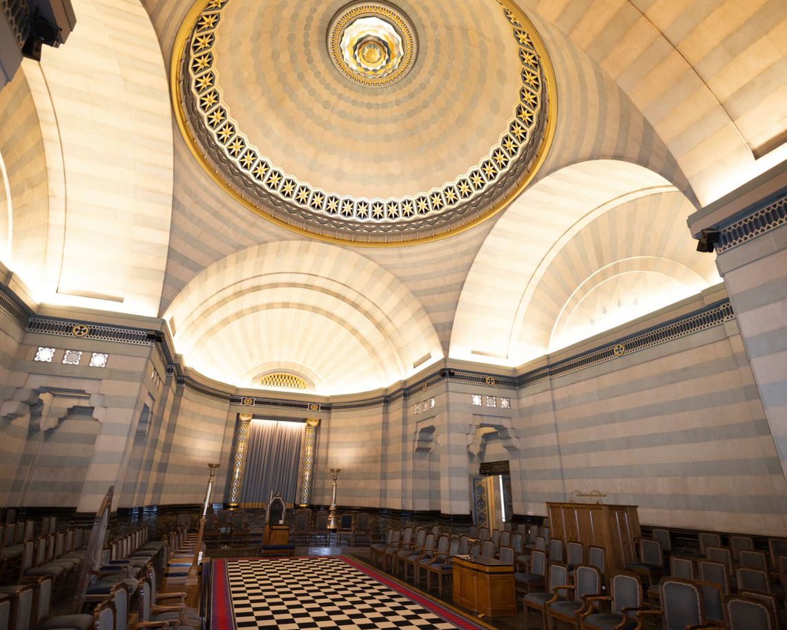 De Grand Lodge in Covent Garden, Londen, werd voor het eerst opgericht in 1775. Foto: Graeme Robertson/The Guardian