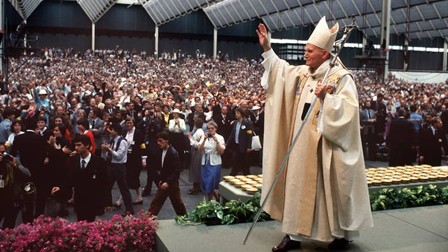 Paus Johannes Paulus II in 1985. Beeld: ANP