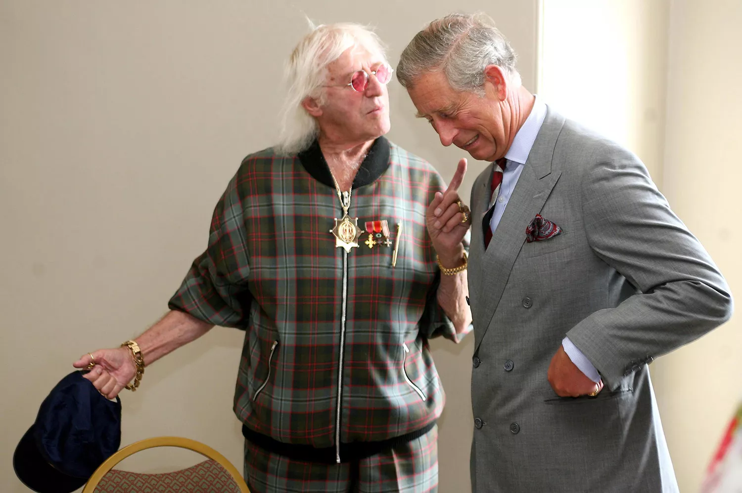 Jimmy Savile and Prince Charles. Gareth Copley/PA Images via Getty