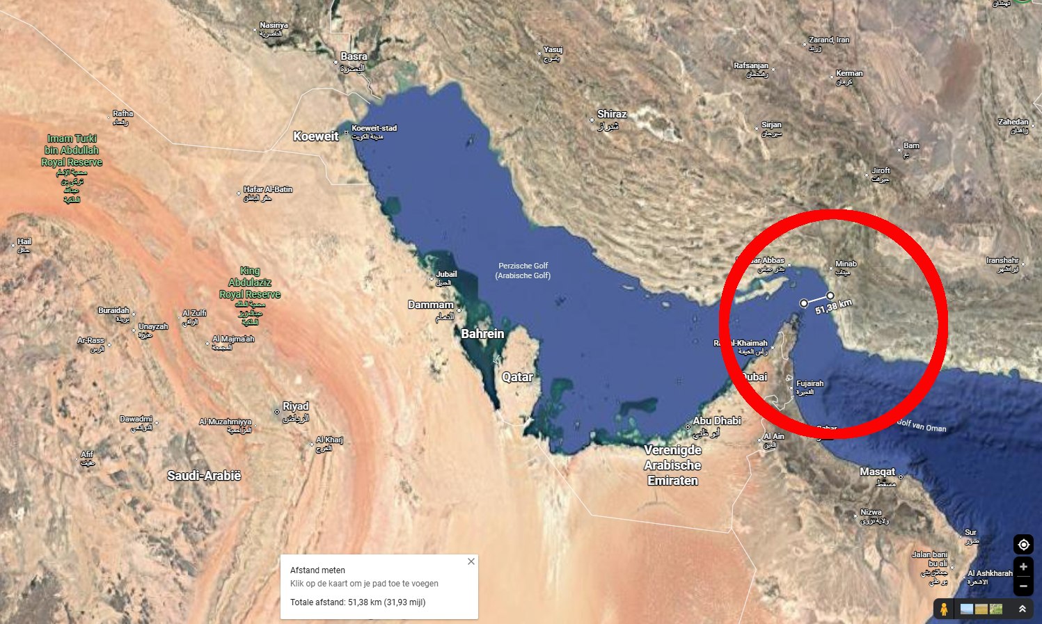 Het fabeltje van de smalle Straat van Hormuz – er is niets smal aan!