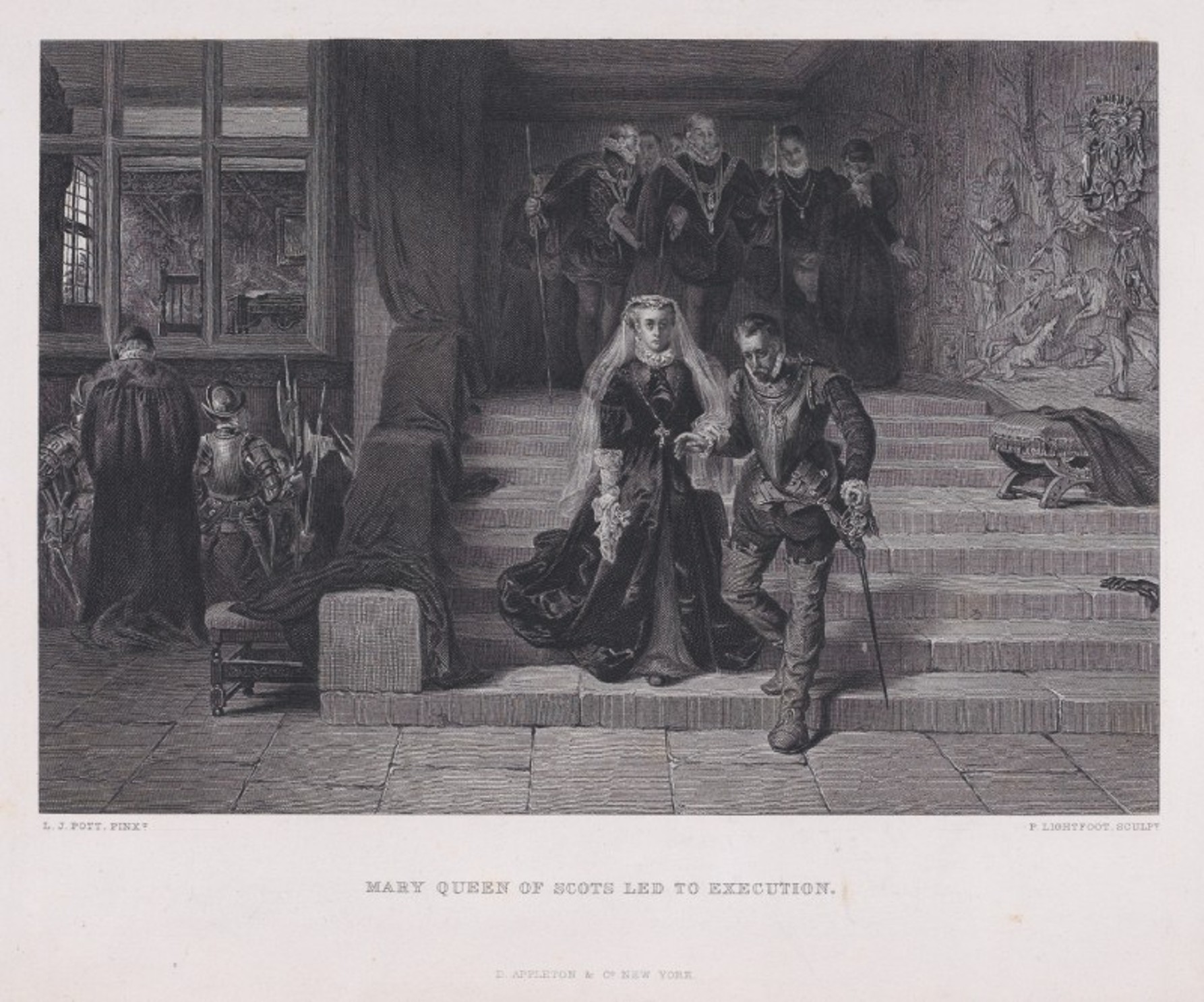 Maria Stuart onderweg naar de executie (CC0 – Peter Lightfoot, Metropolitan Museum of Art – wiki)