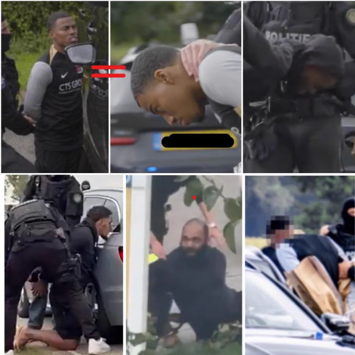Er zijn nu foto's vrijgegeven van enkele van de gearresteerde Nederlandse, Belgische en Franse burgers.